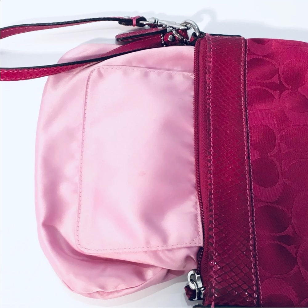 Coach Red Signature Wristlet - Picture 8 of 8